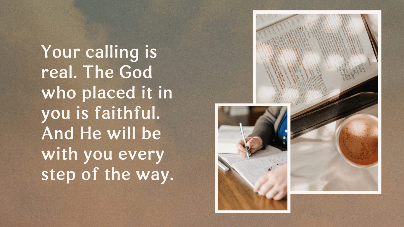 "Five powerful Bible verses for the Christian woman who feels called but afraid to step forward. Let Scripture steady you for what God has next."